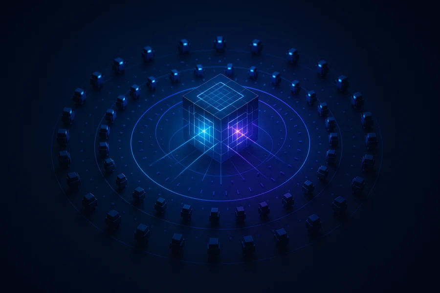 AI-Driven Personal Operating System - abstract illustration