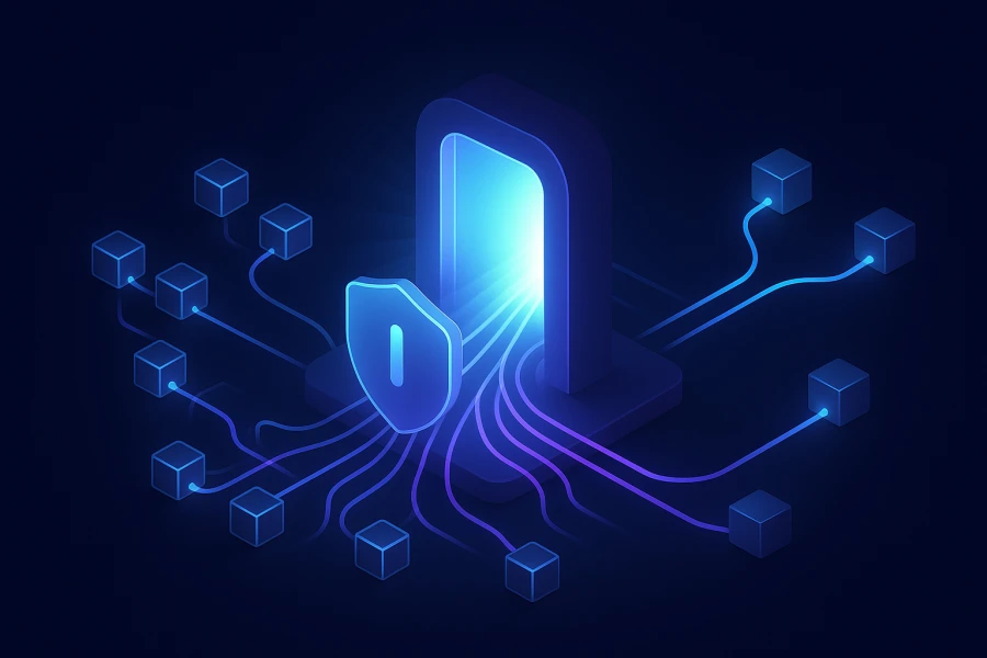 AI Egress Gateway - abstract illustration