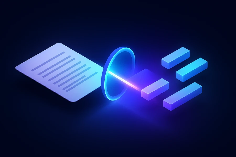 Local-LLM Document OCR - abstract illustration