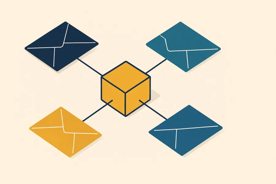 AI Brand and Email Generation - abstract illustration