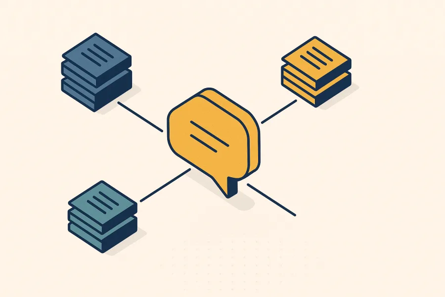 Multi-Tenant RAG Chatbot - abstract illustration