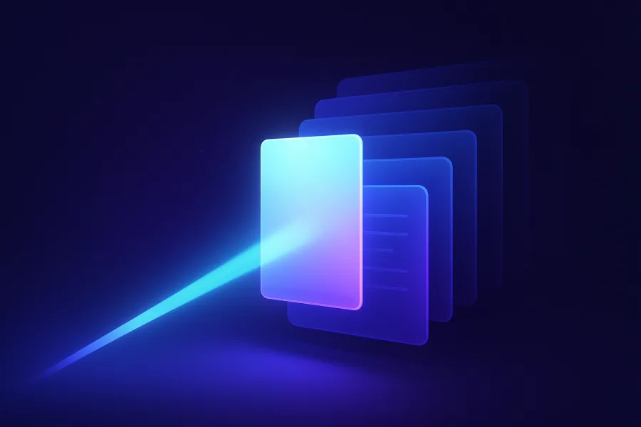 Give Your AI Your Own Documents: Retrieval Without Overbuilding - abstract illustration